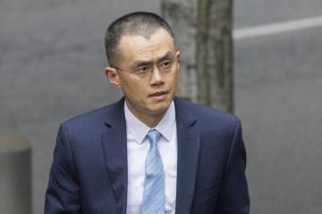 Changpeng Zhao, the founder of Binance, the world's largest cryptocurrency exchange, enter ...