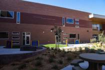 Red Rock Elementary School on the first day of school in Las Vegas, Monday, Aug. 12, 2024. (Rac ...