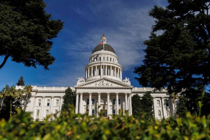 FILE - A view of the California State Capitol in Sacramento, Calif., Aug. 5, 2024. (AP Photo/Ju ...