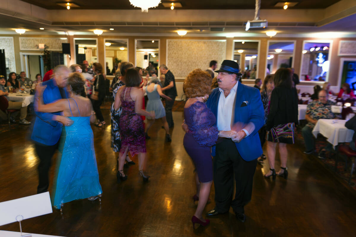 Frank Citro and his wife Cookie dance amongst friends on a night out at the Italian American Cl ...