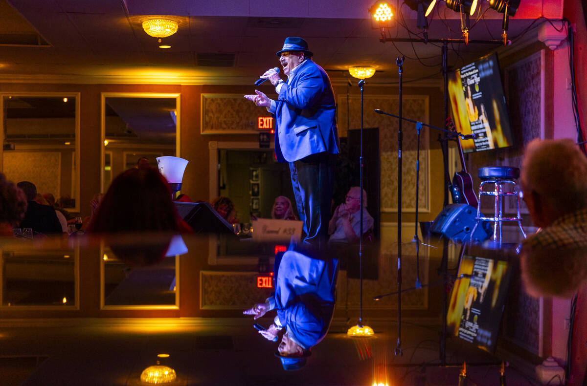 Frank Citro performs a few songs and a little comedy at the Italian American Club on Sunday, Se ...