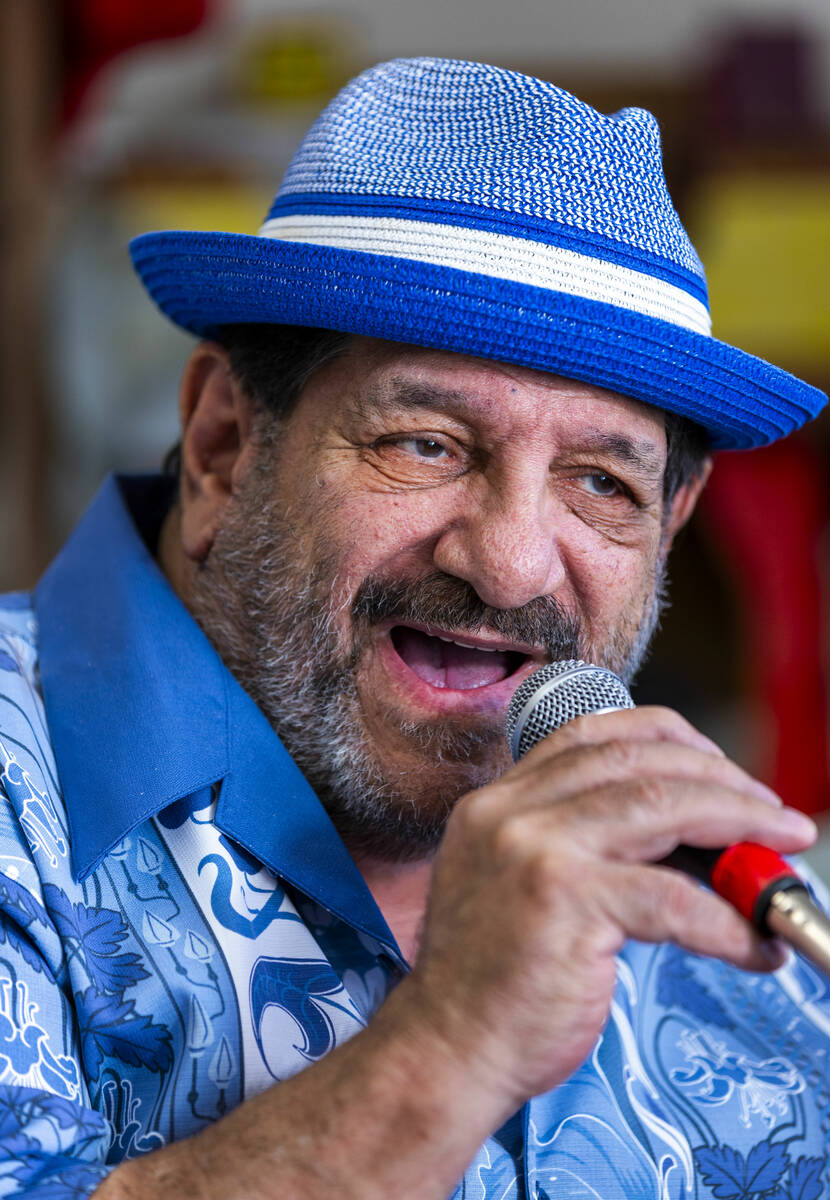 Frank Citro steals away to his garage where he has a musical set up to practice his songs, with ...