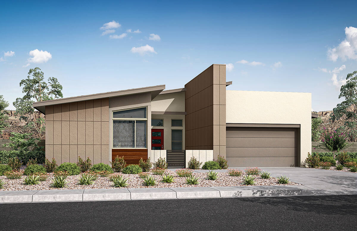 This artist's rendering shows what homes in Tri Pointe Homes' Lakeview Ridge within Lake Las Ve ...