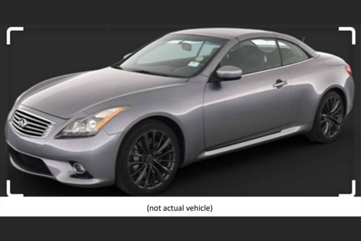 An example of the make, model and color of the vehicle police are inquiring about. A teenager f ...