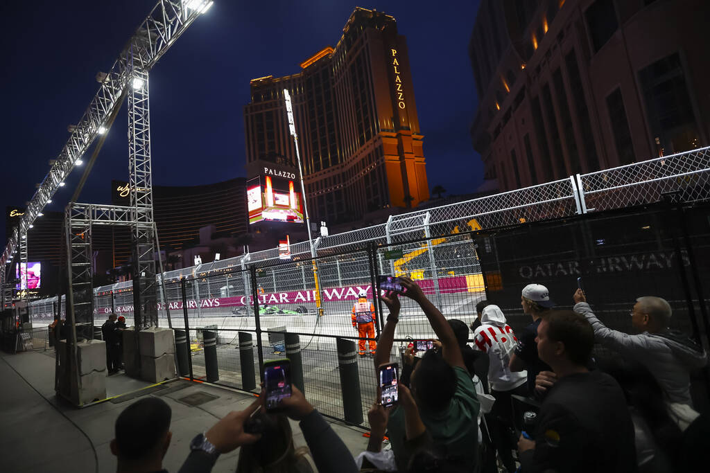 Rain, manhole cover disrupt practice at F1 Las Vegas Grand Prix