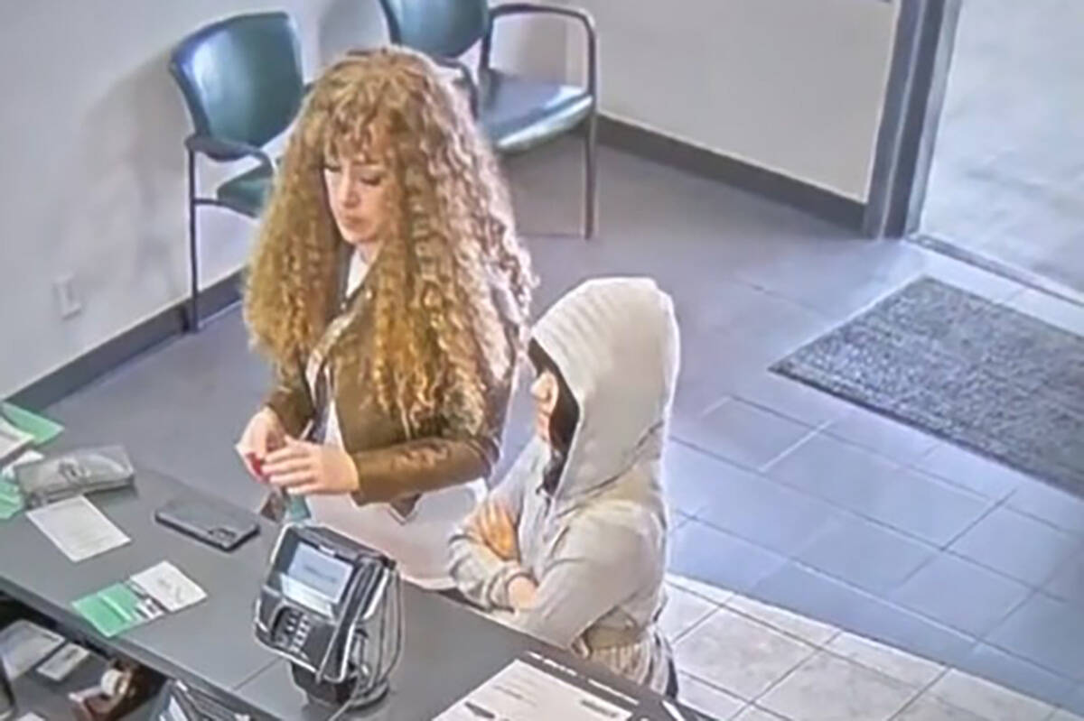 Surveillance image on Oct. 7, 2025, showing Ashlee Buzzard and Melodee Buzzard at a car rental ...