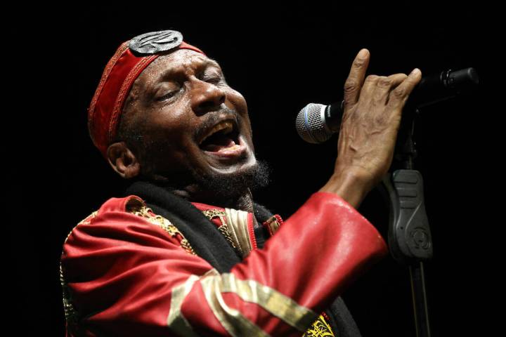 Jamaican musician, singer and actor Jimmy Cliff performs during the Timbre Rock and Roots conce ...