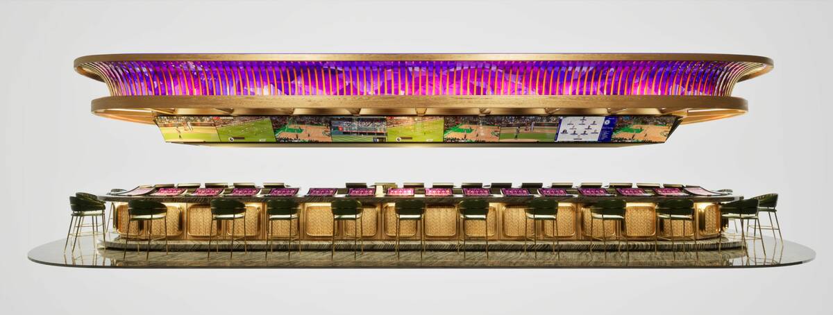 Rendering of redesigned Bugsy's Bar inside Flamingo hotel-casino in Las Vegas. (Allard & Conver ...
