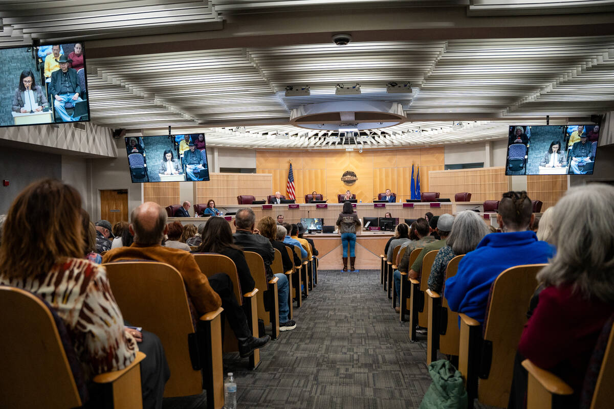 City council members listen to public comments regarding the possible censure of councilwoman C ...