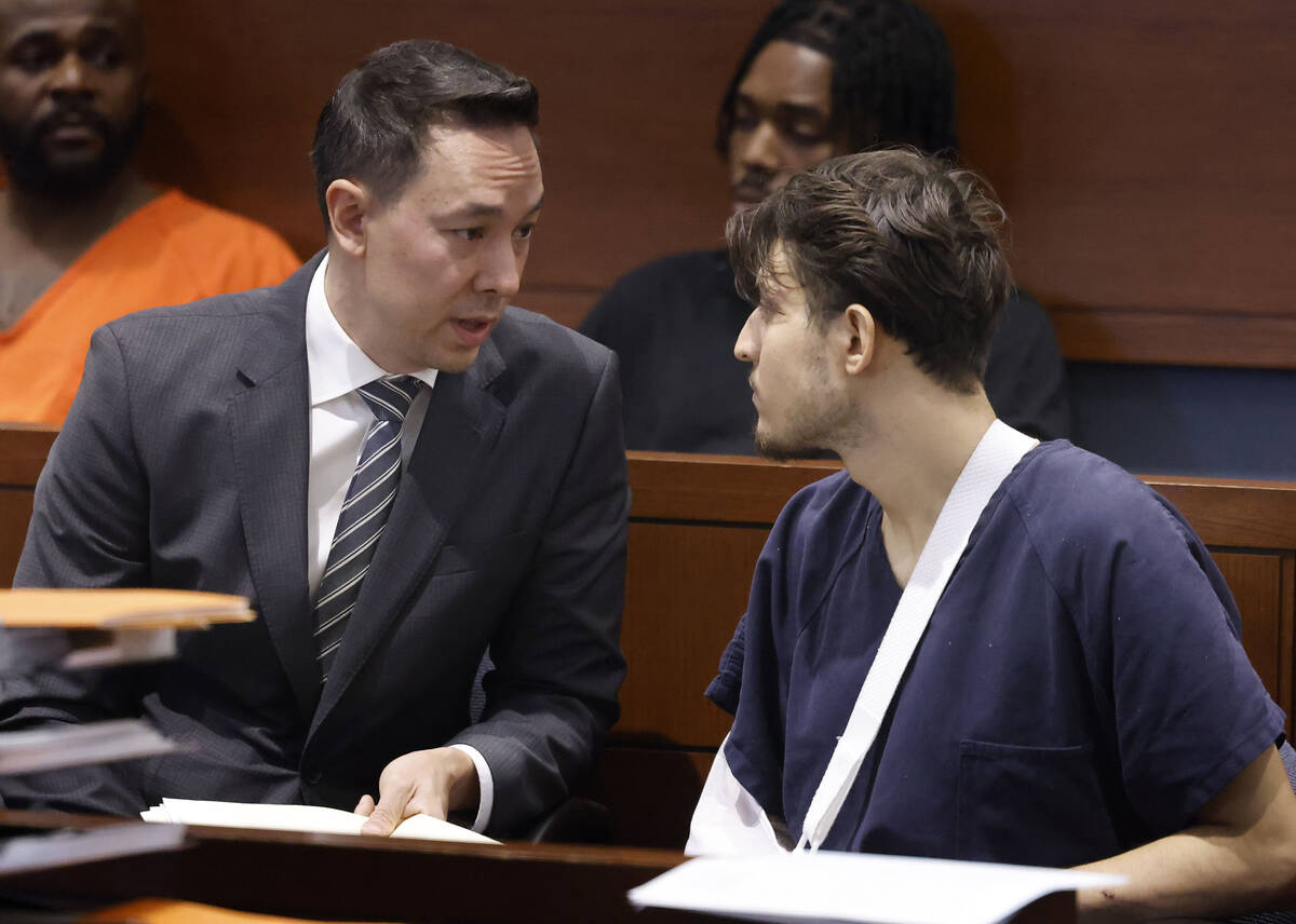 Jose Gutierrez, right, charged with murder in a crash that killed two people, appears in court ...