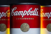 Cans of Campbell's soup are seen in Washington on Jan. 8, 2014. (AP Photo/J. David Ake, File)
