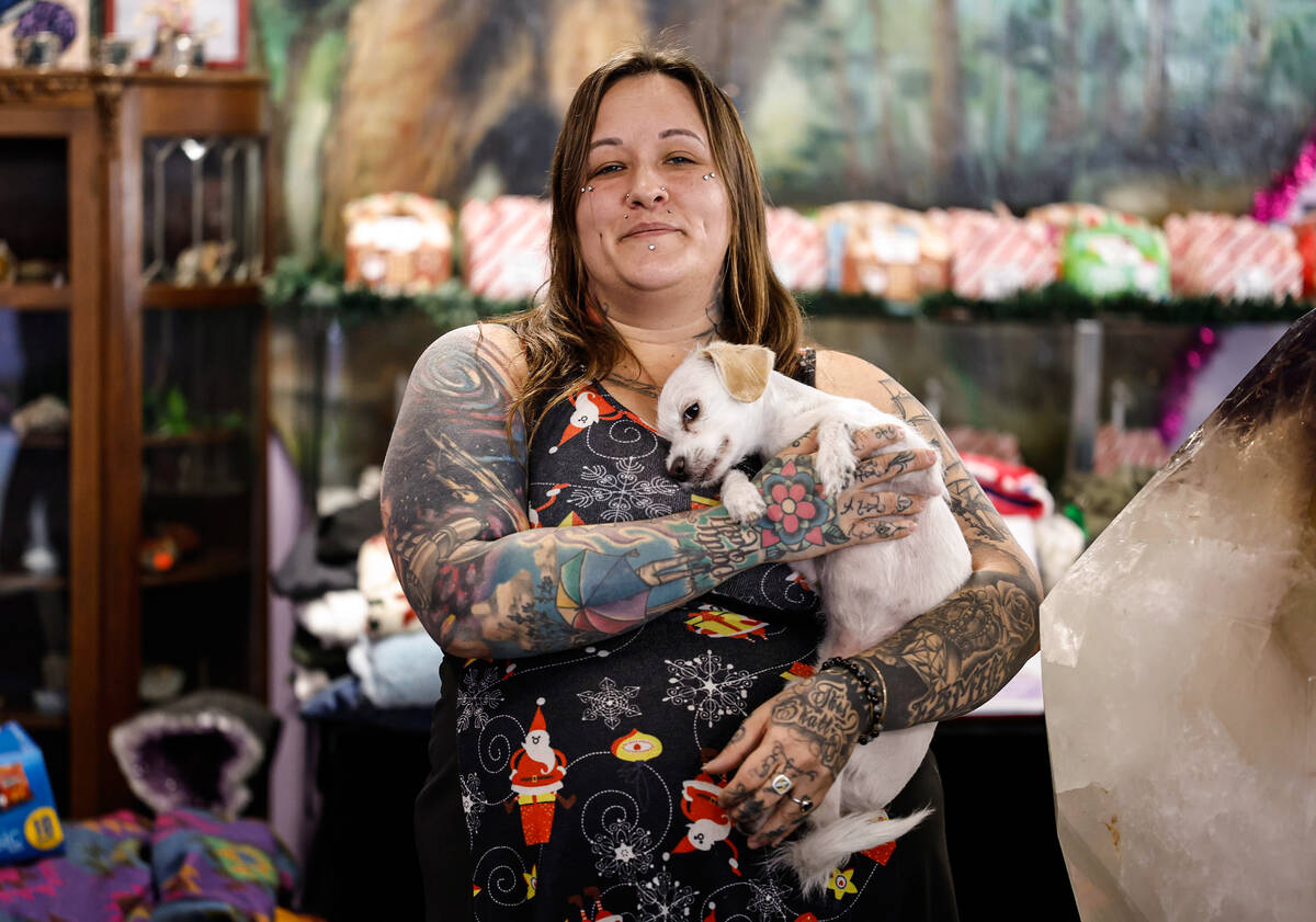 Jocelyn Poirier, owner of The Honey Pot, poses for a photo Wednesday, Nov. 26, 2025, in Las Veg ...