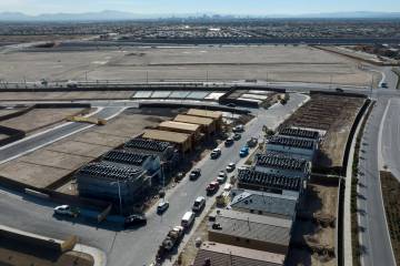 Homes under construction in The Villages at Tule Springs master-planned community in North Las ...