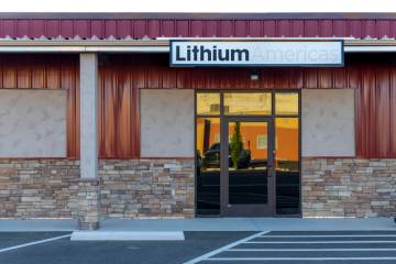The Lithium Americas office on Tuesday, July 8, 2025, in Winnemucca. (L.E. Baskow/Las Vegas Rev ...