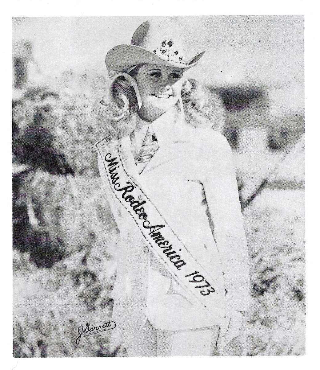 Pam Minick, nee Martin, was named Miss Rodeo America 1973 during a ceremony at the Frontier in ...