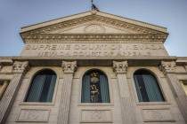 The exterior of the Nevada Supreme Court is seen Wednesday, Dec. 3, 2025 in Las Vegas. (Benjami ...