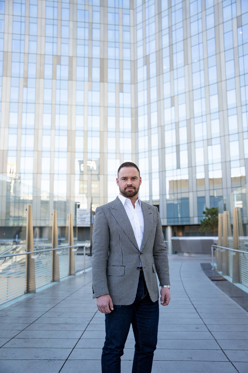 Brian Nugent stands for a portrait outside Waldorf Astoria Las Vegas Tuesday morning in Las Veg ...
