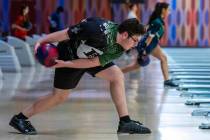 Palo Verde bowler Logan Hollander releases a throw as they take on Liberty for their 5A high sc ...
