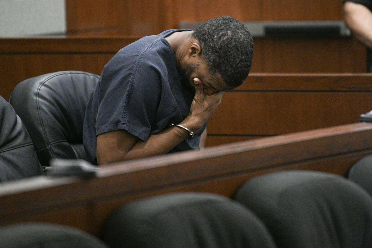 Antwone Washington appears for his arraignment on Dec. 18, 2024, in Las Vegas. Washington, a fo ...
