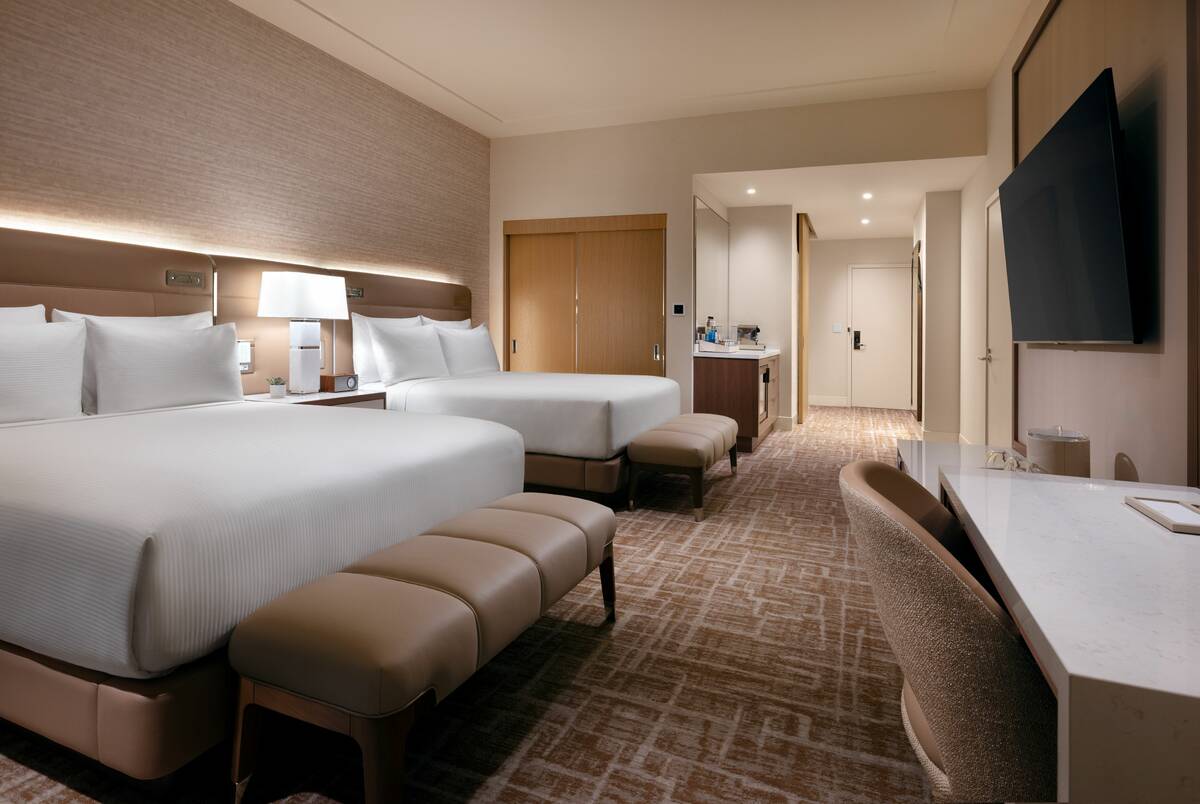 A newly remodeled queen room at Green Valley Ranch, which recently finished renovating 199 room ...