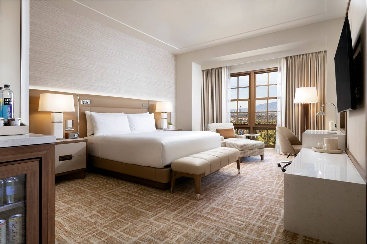 A newly remodeled king room at Green Valley Ranch, which recently finished renovating 199 rooms ...