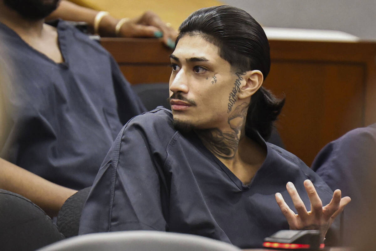 Julio Bautista-Martinez appears during his sentencing hearing at the Regional Justice Center Tu ...