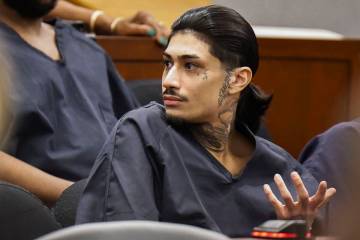 Julio Bautista-Martinez appears during his sentencing hearing at the Regional Justice Center Tu ...