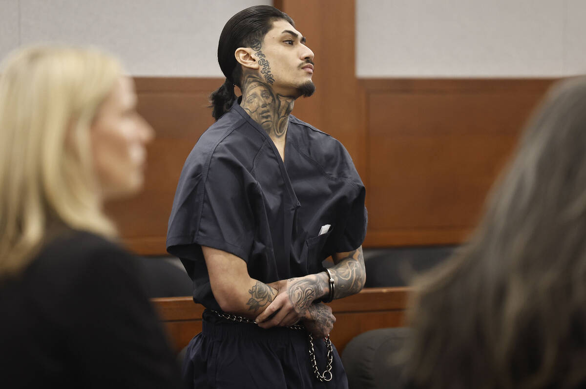 Julio Bautista-Martinez appears during his sentencing hearing at the Regional Justice Center Tu ...