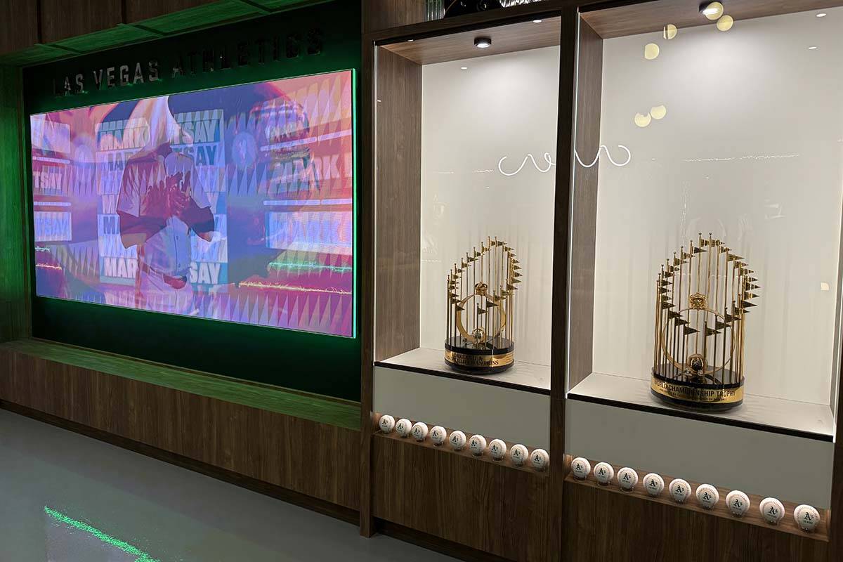 The Athletics ballpark experience opened Tuesday, Dec. 2, 2025, at the Uncommons in the southwe ...