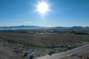 A housing project site near the southeast corner of Blue Diamond and Tenaya in a rural area of ...