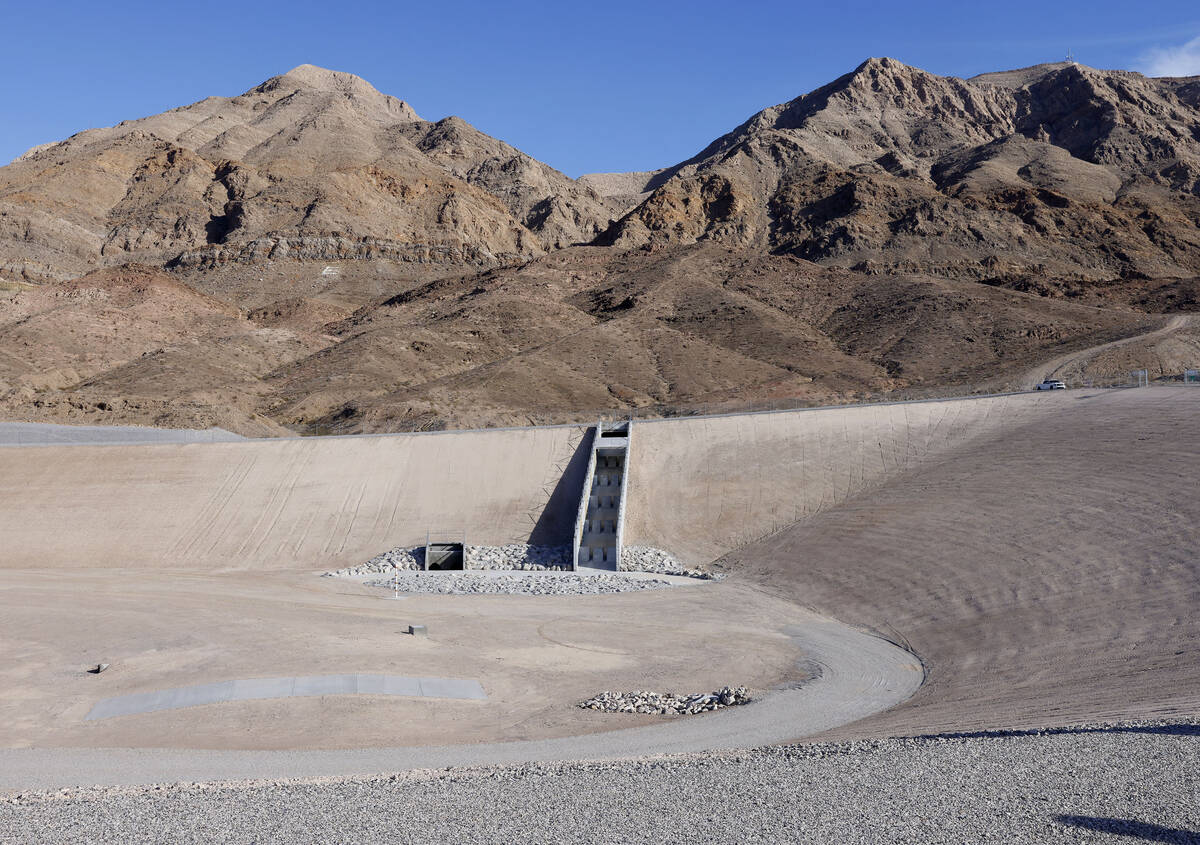 The Jim McGaughey Detention Basin, a new retention basin built to mitigate flooding issues in e ...