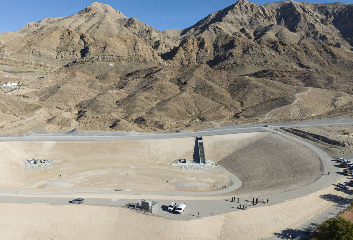 The Jim McGaughey Detention Basin, a new retention basin built to mitigate flooding issues in e ...