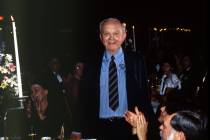 Benny Binion, shown in 1984, the year the vote was cast to move the NFR to Las Vegas. Courtesy ...