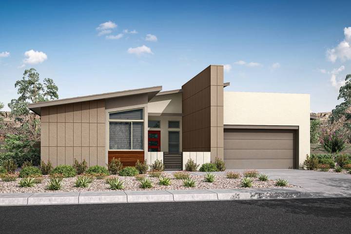 This artist's rendering shows what homes in Tri Pointe Homes' Lakeview Ridge within Lake Las Ve ...