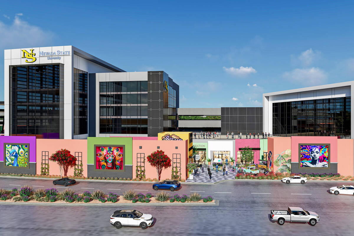 An artist rendering of the future NSU North Las Vegas Campus. (Courtesy of Agora Realty)