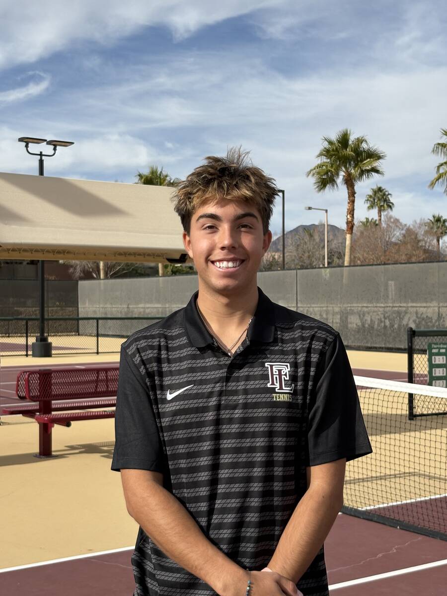 Faith Lutheran's Beckham Butler is a member of the Nevada Preps All-Southern Nevada boys tennis ...