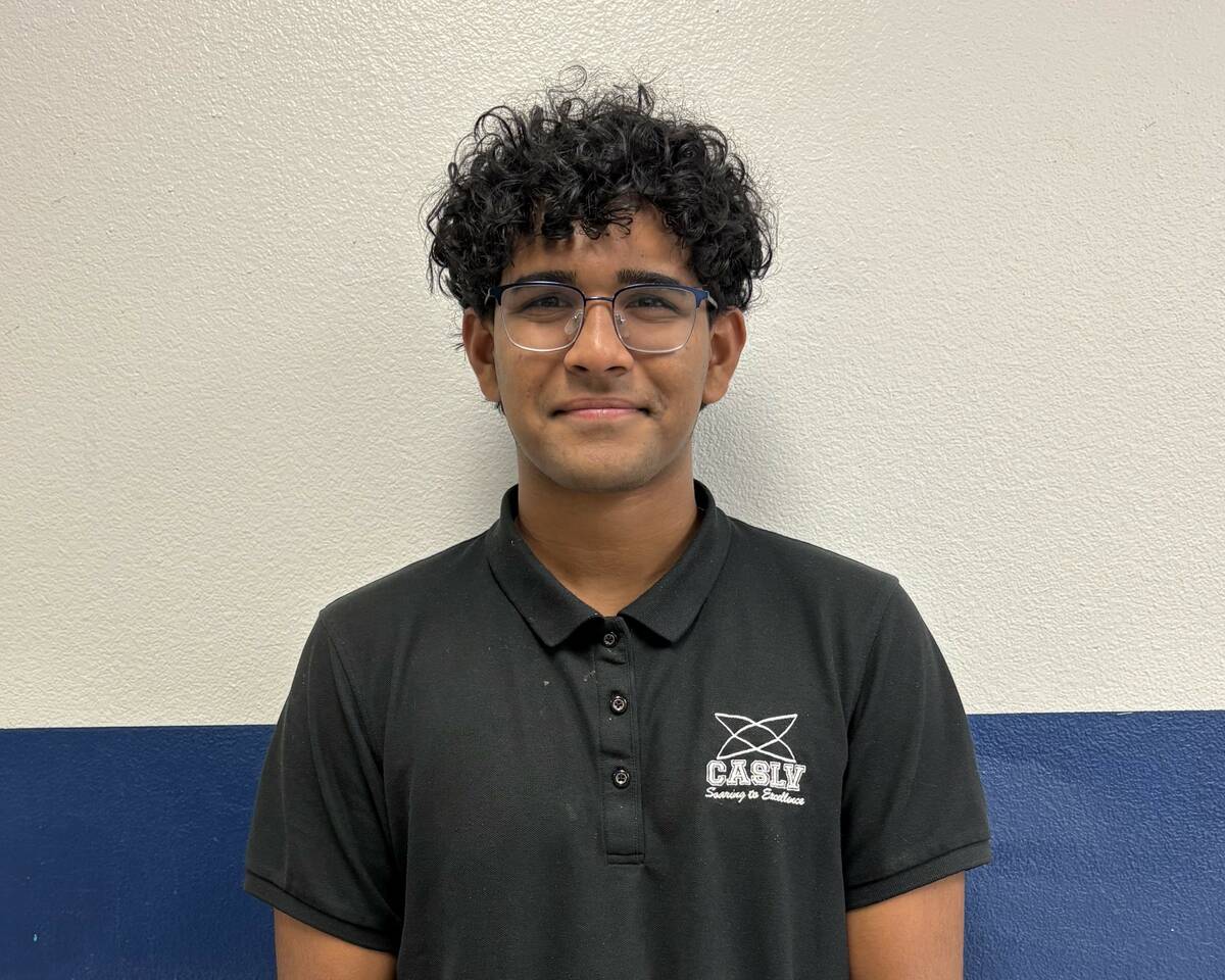 Coral Academy's Matthew Indukuri is a member of the Nevada Preps All-Southern Nevada boys tenni ...