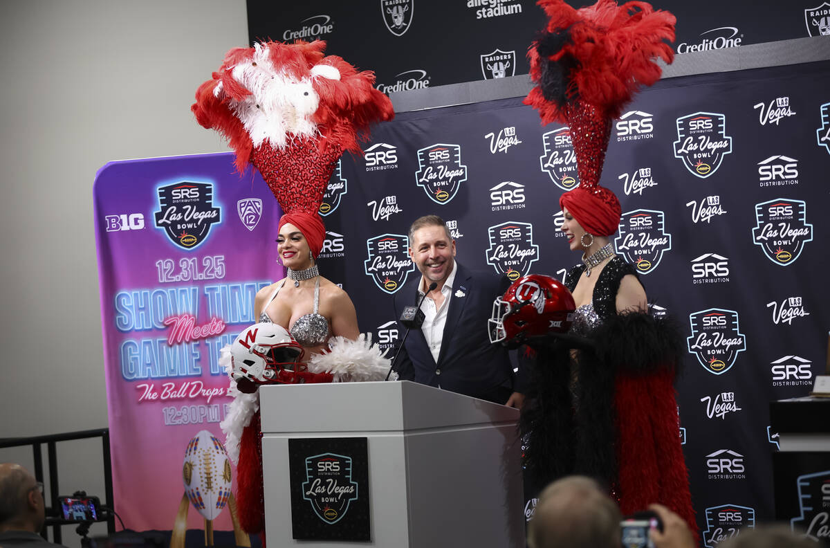 Las Vegas Bowl Executive Director John Saccenti announces Nebraska and Utah as the teams select ...