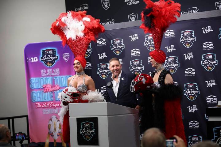 Las Vegas Bowl Executive Director John Saccenti announces Nebraska and Utah as the teams select ...