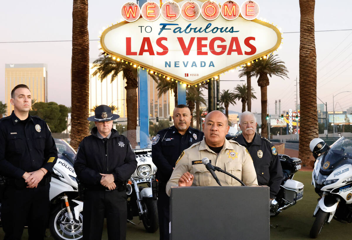 Metropolitan Police Department Deputy Chief Jose Hernandez speaks about a multi-jurisdictional ...