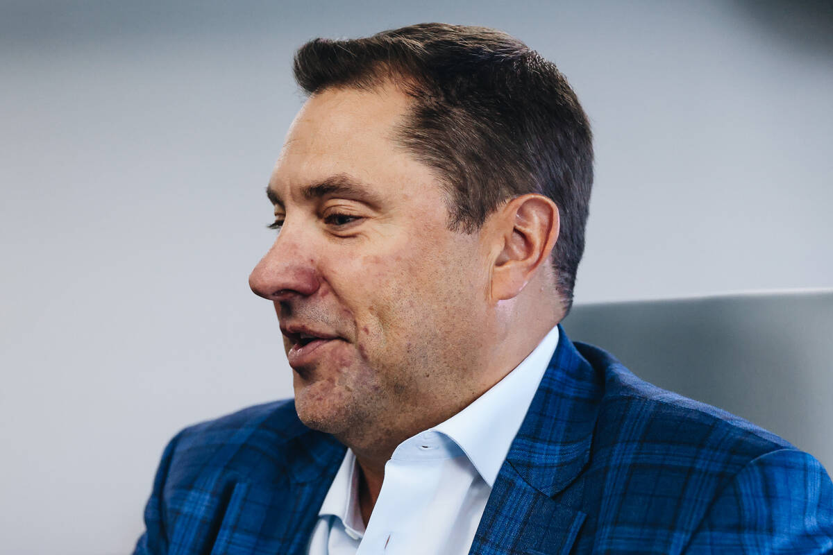 Cliff Atkinson speaks with the Las Vegas Review-Journal inside of his office at Virgin Hotels L ...