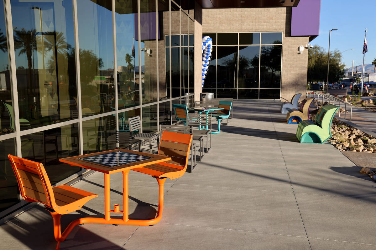 The new West Las Vegas Library at 1861 Martin Luther King Blvd. near Lake Mead Boulevard in Las ...