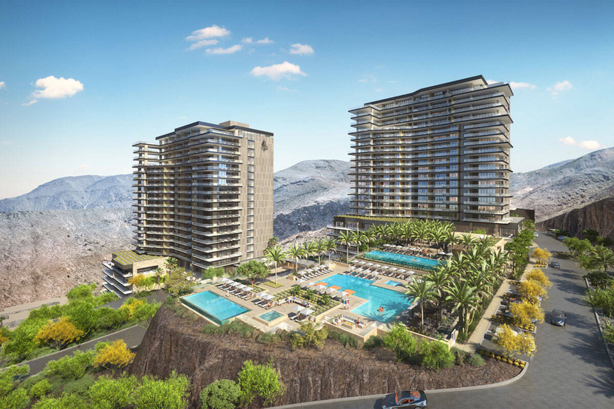 An artist's rendering of the Four Seasons Private Residences Las Vegas, a luxury high-rise comp ...