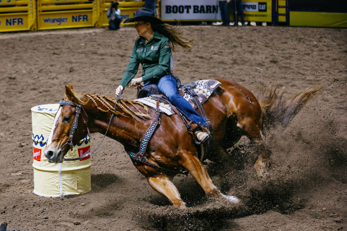‘Best feeling’: Mowry looks to repeat in barrel racing — NFR DAY 7 PHOTOS