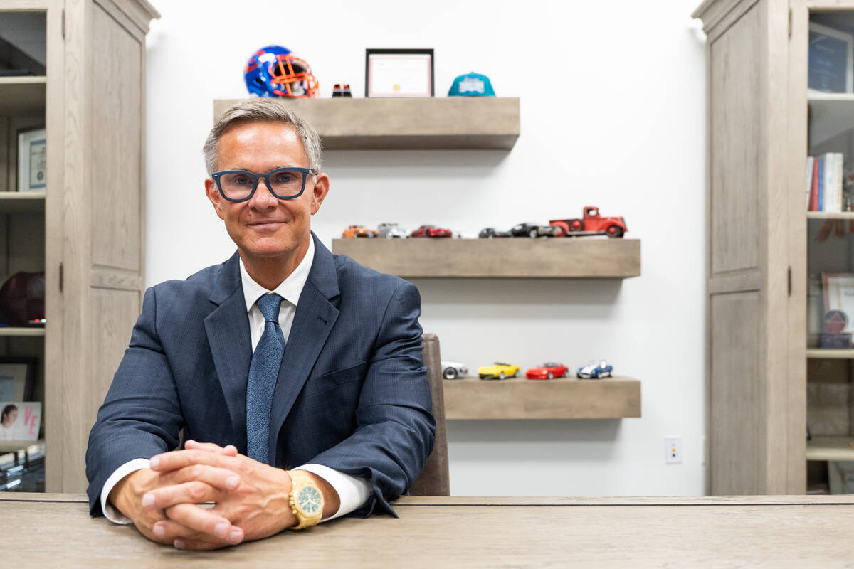 LVR president George Kypreos sits for a portrait in his office in Henderson Sept. 24, 2025. (Ka ...