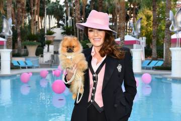 LAS VEGAS, NEVADA - NOVEMBER 02: Lisa Vanderpump poses for a photo during the announcement of h ...