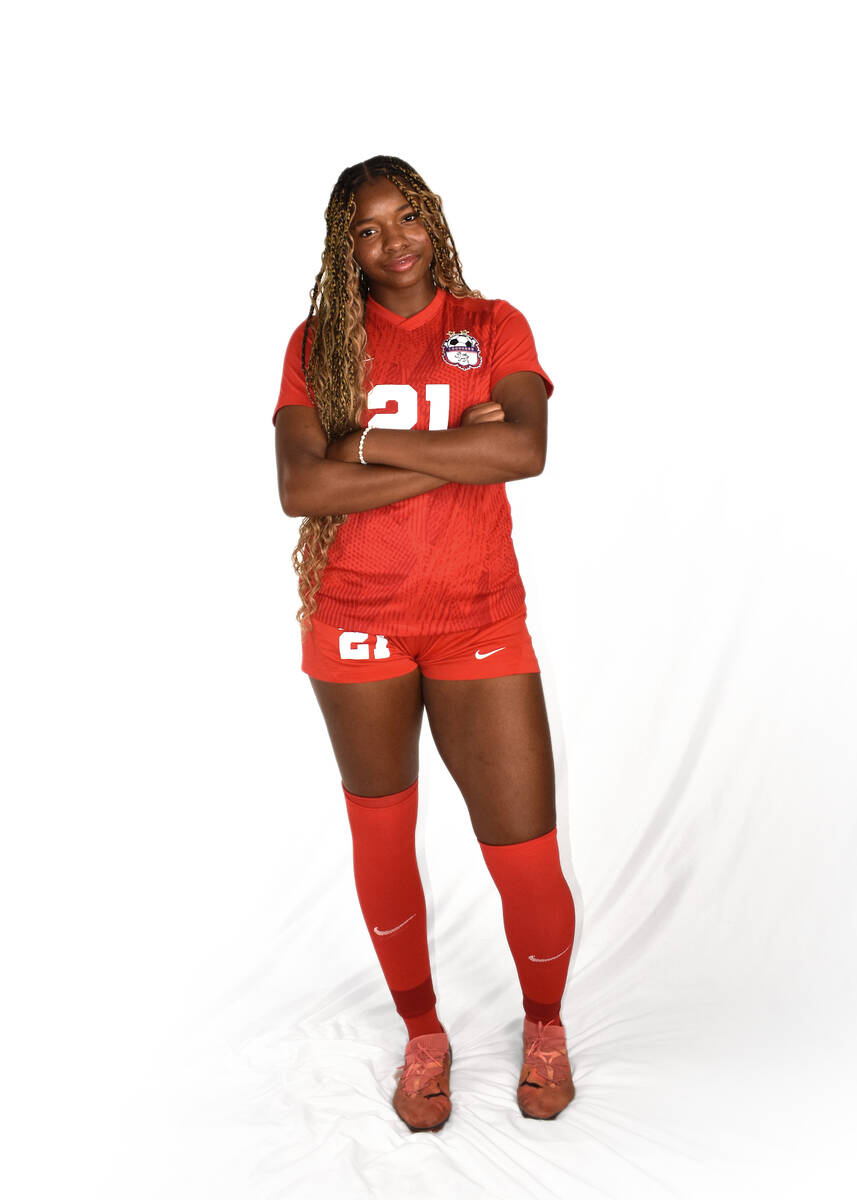 Coronado's Jazmine McCallum is a member of the Nevada Preps All-Southern Nevada girls soccer te ...