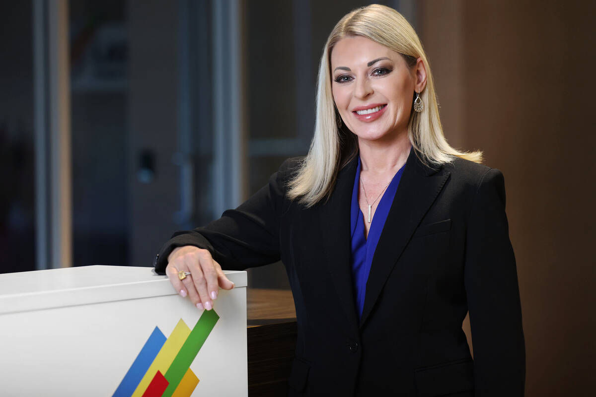 Danielle Casey, the new president and CEO of the Las Vegas Global Economic Alliance Tuesday, Se ...