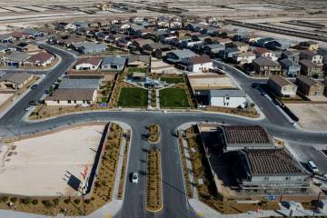 Homes under construction in The Villages at Tule Springs master-planned community in North Las ...