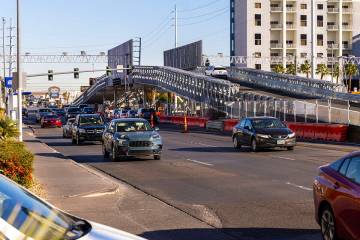 Removal will be starting soon for the temporary Flamingo Bridge erected over South Koval Lane f ...